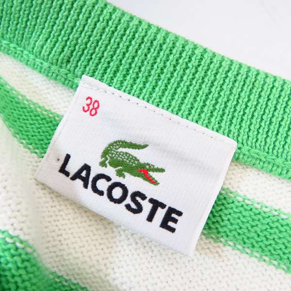 実際に弊社で買取させて頂いたLACOSTE/ラコステ レディース ゴルフウェア カットソー/ポロシャツ/ニットセーター 等 9点セット/38/40の画像 4枚目
