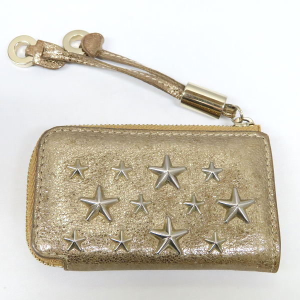 実際に弊社で買取させて頂いたJIMMY CHOO/ジミーチュウ スタースタッズ コインケース の画像 1枚目