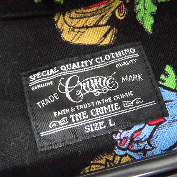 実際に弊社で買取させて頂いたTHE CRIMIE/クライミー 総柄オープンカラーシャツ/Lの画像 2枚目
