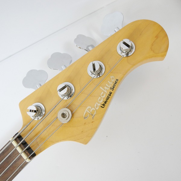 実際に弊社で買取させて頂いた★Bacchus/バッカス Universe Series BJB-400R CAR ジャズベースタイプ エレキベース ソフトケース付きの画像 1枚目