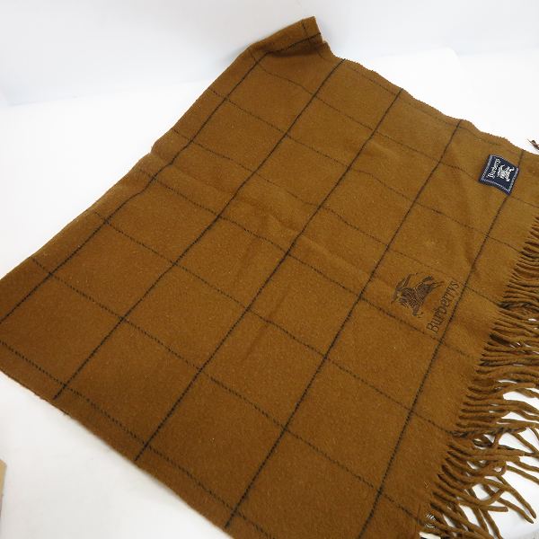 実際に弊社で買取させて頂いたBurberrys/バーバリーズ ウール チェック柄 ストール  の画像 6枚目