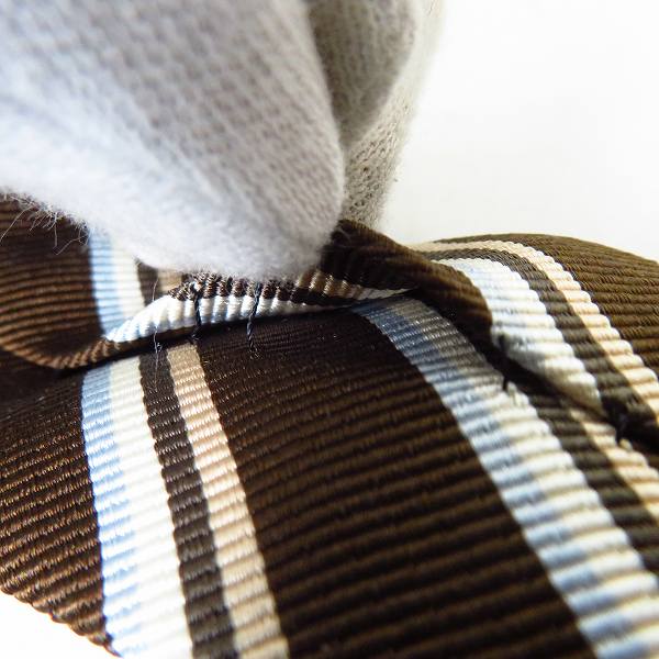 実際に弊社で買取させて頂いたBURBERRY LONDON/バーバリー ロンドン ストライプ柄 シルクネクタイの画像 5枚目