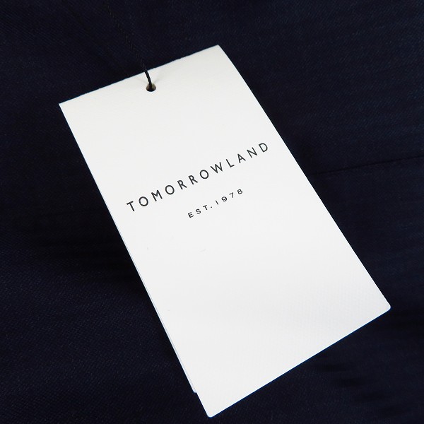 実際に弊社で買取させて頂いたTOMORROWLAND/トゥモローランド ストライプ 3Bスーツ セットアップ 46 の画像 8枚目