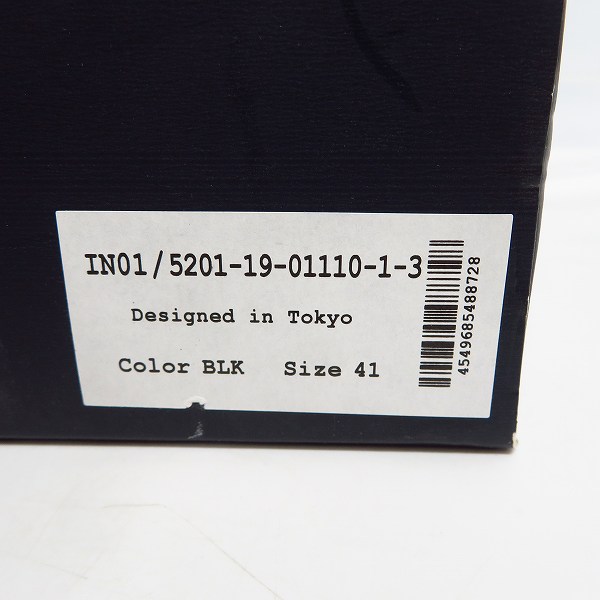 実際に弊社で買取させて頂いたalfredoBANNISTER IN/アルフレッドバニスターイン レースアップ プレーントゥ レザーシューズ ブラック/黒 Size：41の画像 9枚目