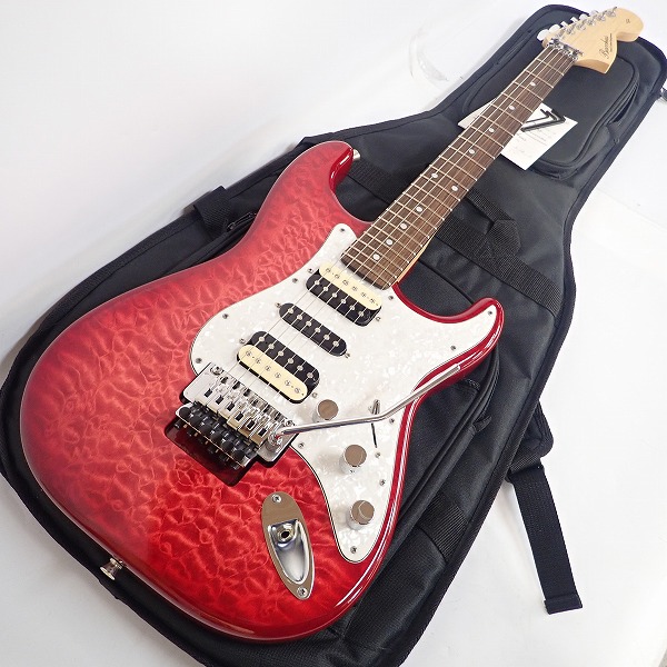 実際に弊社で買取させて頂いた★Bacchus/バッカス BST-70s/HSH/FRT STR/シースルーレッド ストラトキャスターType ソフトケース付