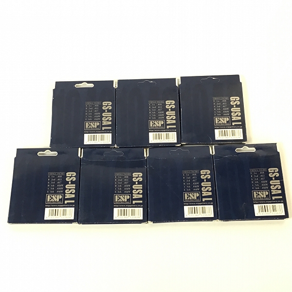 実際に弊社で買取させて頂いたESP/イーエスピー GS-USA L エレキギター用 弦 ストリングス 7点おまとめの画像 1枚目