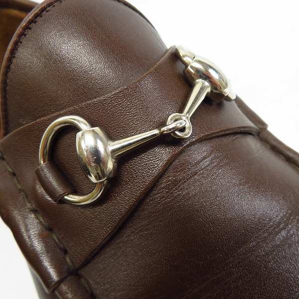 GUCCI/グッチ ホースビット ローファー/レザーシューズ 016343/41の