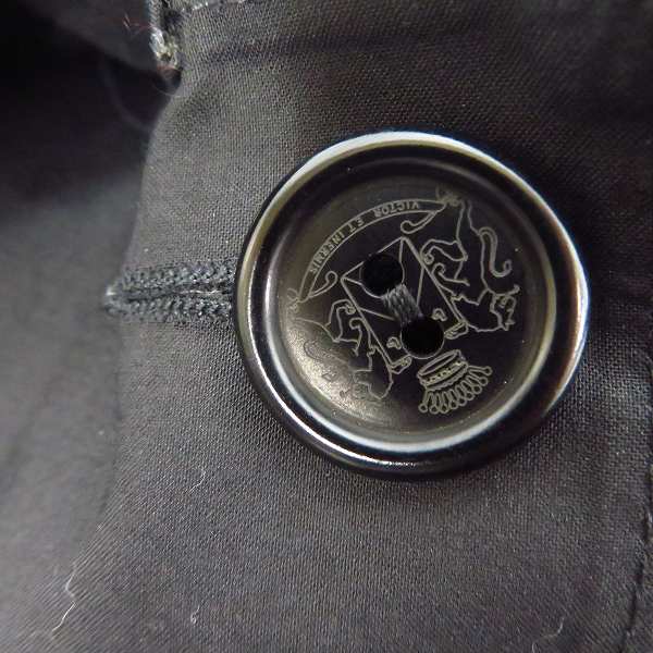 実際に弊社で買取させて頂いたLucien PellatFinet × MACKINTOSH/ルシアンペラフィネ × マッキントッシュ 裏地総柄 ゴム引きコート /Sの画像 9枚目