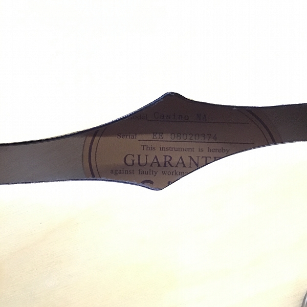 実際に弊社で買取させて頂いた★Epiphone/エピフォン Casino NA カジノ フルアコ エレキギター 動作確認済みの画像 5枚目