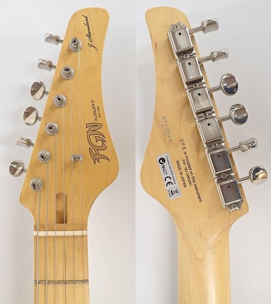 実際に弊社で買取させて頂いた★FGN/FUJIGEN/フジゲン J-Standard JOS-FM-M/FBT ストラトシェイプ ギグケース付の画像 3枚目
