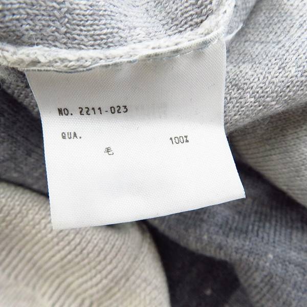 実際に弊社で買取させて頂いたLAD MUSICIAN/ラッドミュージシャン ウール Vネックセーター 2211-023/44の画像 3枚目