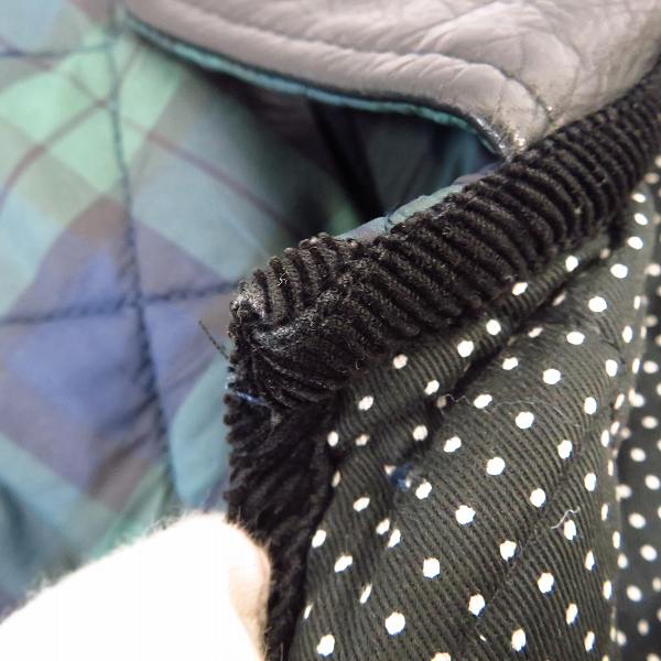 実際に弊社で買取させて頂いたEDIFICE×LAVENHAM/エディフィス×ラベンハム 別注 20周年 チェック柄 キルティングジャケット/36の画像 5枚目