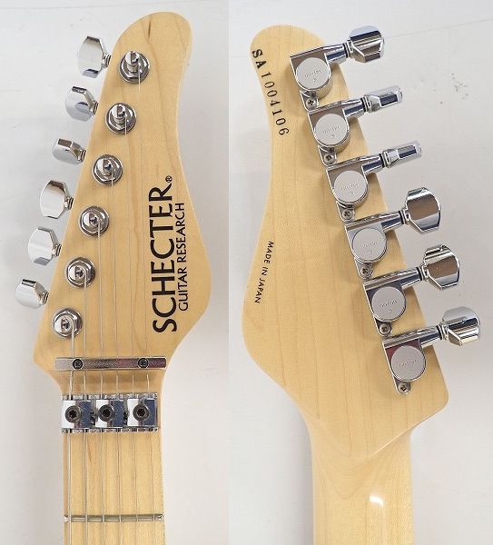実際に弊社で買取させて頂いた★SCHECTER/シェクター SD-2-24-AS ストラトシェイプ 日本製 ギグケース付 の画像 2枚目