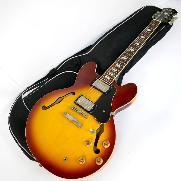実際に弊社で買取させて頂いた★Epiphone/エピフォン Custom Shop Limited Edition ES-335 TF セミアコ ギター ソフトケース付き