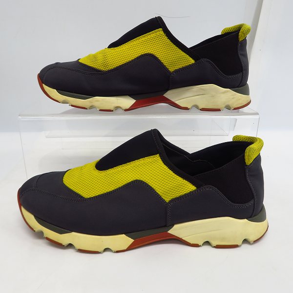 実際に弊社で買取させて頂いたMARNI/マルニ カラー切替 スリッポン スニーカー  size：41の画像 3枚目