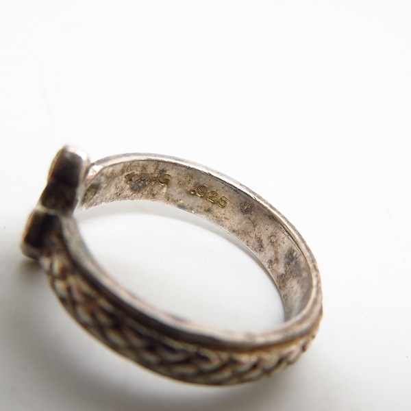 実際に弊社で買取させて頂いたLoree Rodkin/ローリーロドキン 石入り クロスリング/15号の画像 4枚目