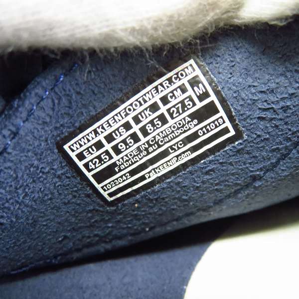 実際に弊社で買取させて頂いたKEEN/キーン UNEEK BLUE NIGHTS/ユニーク SILVER BIRCH 1023042/27.5の画像 5枚目