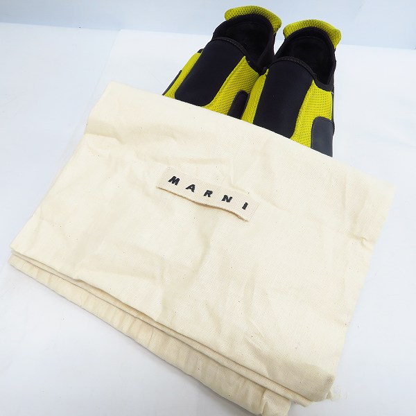 実際に弊社で買取させて頂いたMARNI/マルニ カラー切替 スリッポン スニーカー  size：41の画像 7枚目