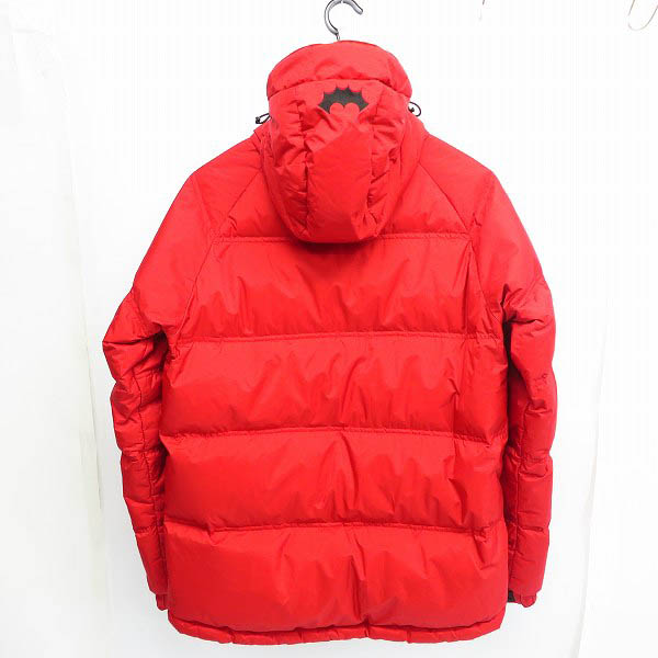 実際に弊社で買取させて頂いたBACK CHANNEL×NANGA/バックチャンネル×ナンガ 16AW HOODED DOWN JACKET 赤/Mの画像 1枚目