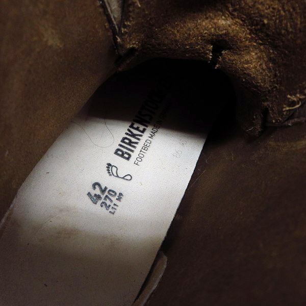実際に弊社で買取させて頂いたBIRKENSTOCK/ビルケンシュトック ハイカットブーツ/27の画像 5枚目