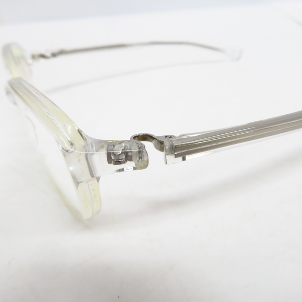 実際に弊社で買取させて頂いた999.9/フォーナインズ スクエア型/フルリム 眼鏡/メガネフレーム NP-98の画像 6枚目