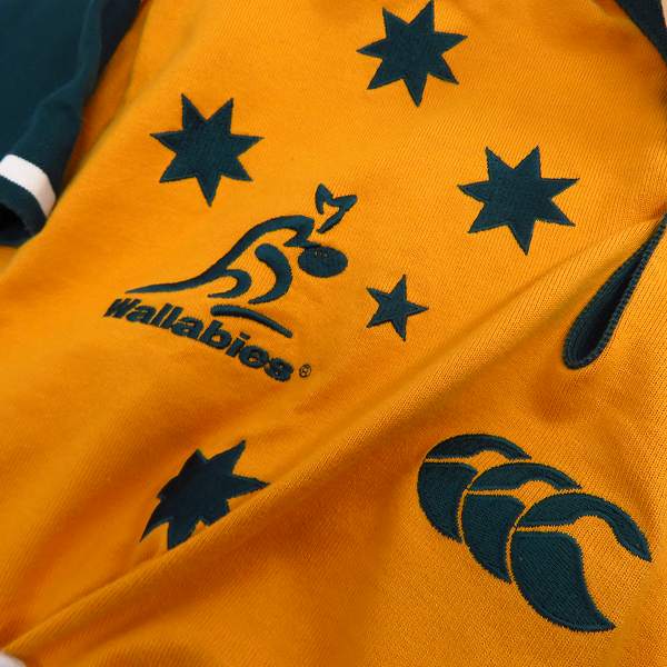 実際に弊社で買取させて頂いたCanterbury/カンタベリー オーストラリア代表  Wallabies/ワラビーズ 半袖ラガーシャツ size：M 2点セットの画像 7枚目