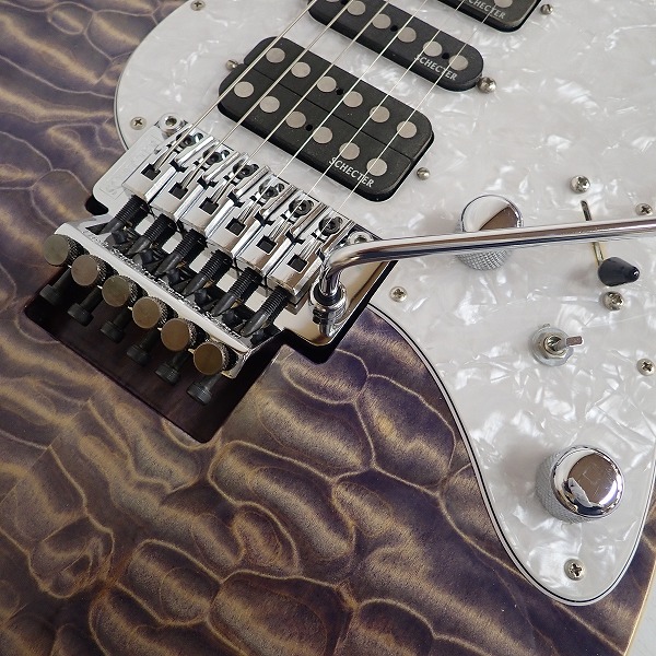 実際に弊社で買取させて頂いた★SCHECTER/シェクター SD-2-24-AS ストラトシェイプ 日本製 ギグケース付 の画像 6枚目