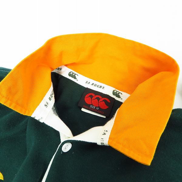 実際に弊社で買取させて頂いたCANTERBURY/カンタベリー 南アフリカ代表 SA RUGBY 半袖/長袖ラガーシャツ ポロシャツ size：M 2点セットの画像 4枚目