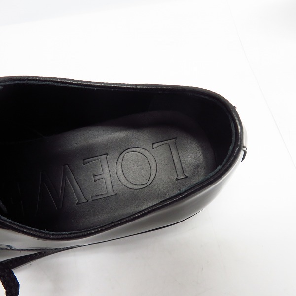 実際に弊社で買取させて頂いたLOEWE/ロエベ レースアップ レザー シューズ/41の画像 4枚目