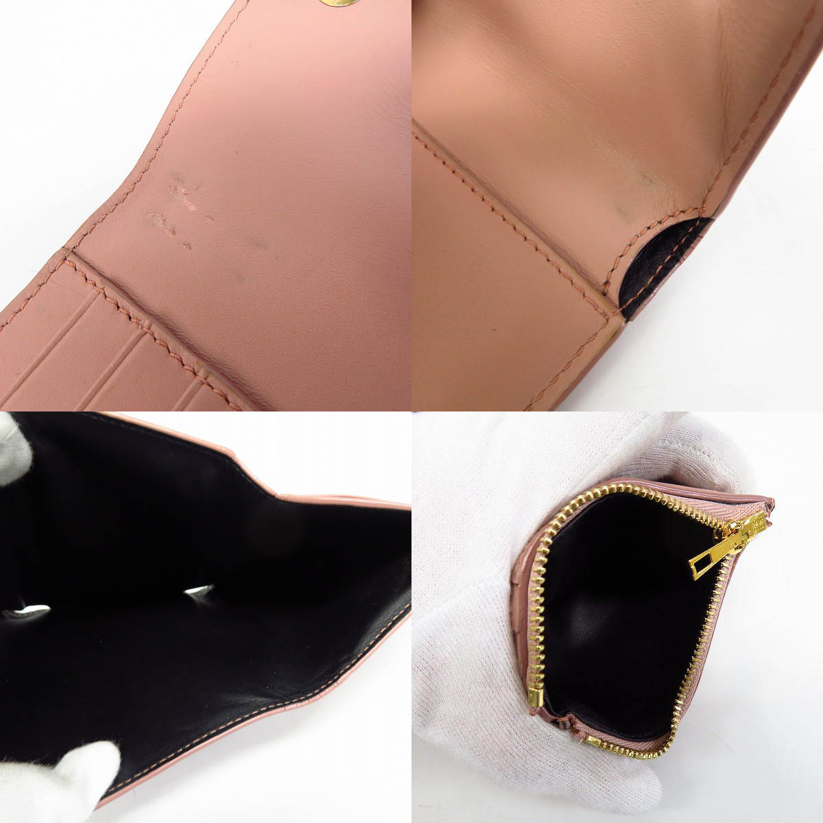 実際に弊社で買取させて頂いたLOEWE/ロエベ 三つ折り 財布 コンパクトウォレットの画像 5枚目