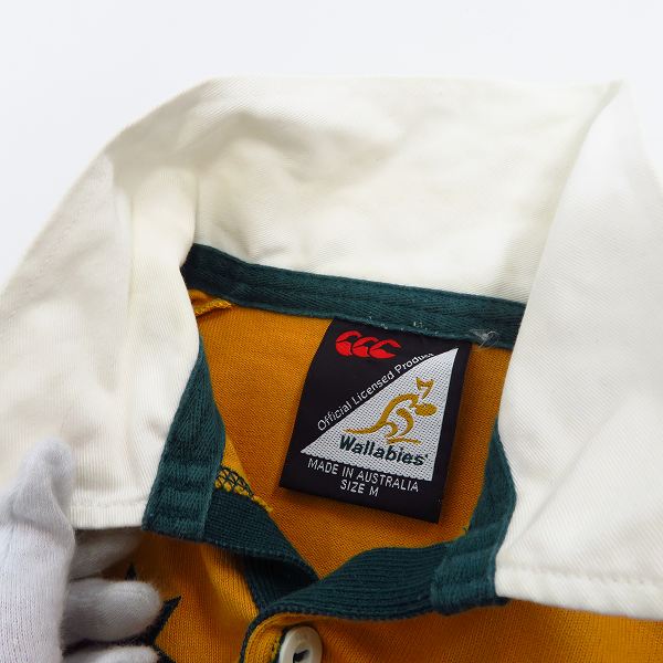 実際に弊社で買取させて頂いたCanterbury/カンタベリー オーストラリア代表  Wallabies/ワラビーズ 半袖ラガーシャツ size：M 2点セットの画像 5枚目