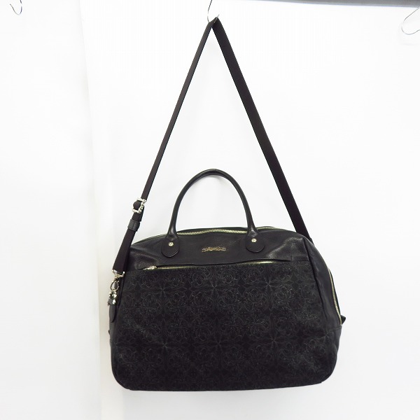 実際に弊社で買取させて頂いたDEAL DESIGN/ディールデザイン キャンバスコンビ キャリースパイダー 2WAY ボストンバッグ の画像 2枚目