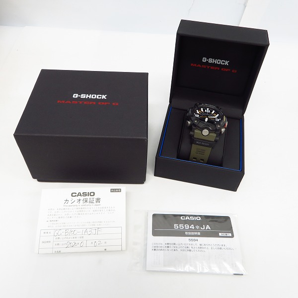 実際に弊社で買取させて頂いたG-SHOCK/Gショック MUDMASTER マッドマスター Bluetooth搭載 カーボンコアガード GG-B100-1A3JFの画像 8枚目