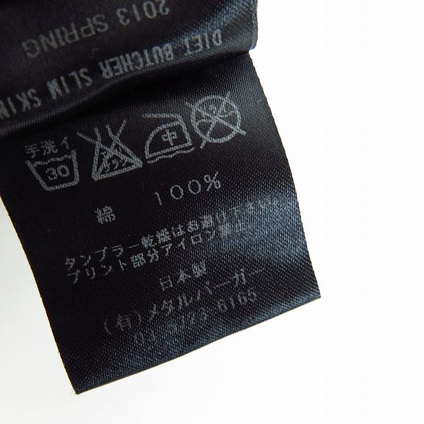 実際に弊社で買取させて頂いたDIET BUTCHER SLIM SKIN/ダイエットブッチャースリムスキン ローズクロス Tシャツ/1の画像 4枚目