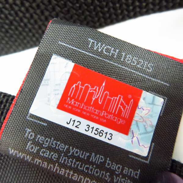 実際に弊社で買取させて頂いたManhattan Portage/マンハッタンポーテージ メッセンジャーバッグ レッド/赤の画像 4枚目