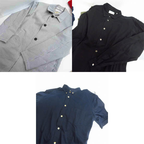 実際に弊社で買取させて頂いたUNITED ARROWS/ユナイテッドアローズ EDIFICE/エディフィス ステンカラー/ダッフルコート/シャツ M/L/46 5点セットの画像 7枚目