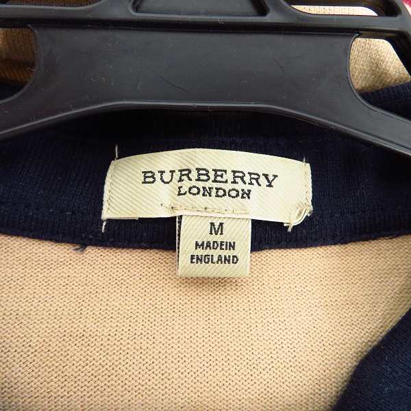 実際に弊社で買取させて頂いたBURBERRY LONDON/バーバリーロンドン マルチ ボーダー 長袖ポロシャツ Mの画像 2枚目