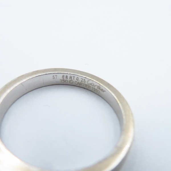 実際に弊社で買取させて頂いたCartier/カルティエ タンク/プリンセスカット/ダイヤリング 750 6.3g 16.5号の画像 3枚目