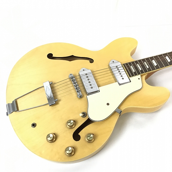 実際に弊社で買取させて頂いた★Epiphone/エピフォン Casino NA カジノ フルアコ エレキギター 動作確認済みの画像 4枚目