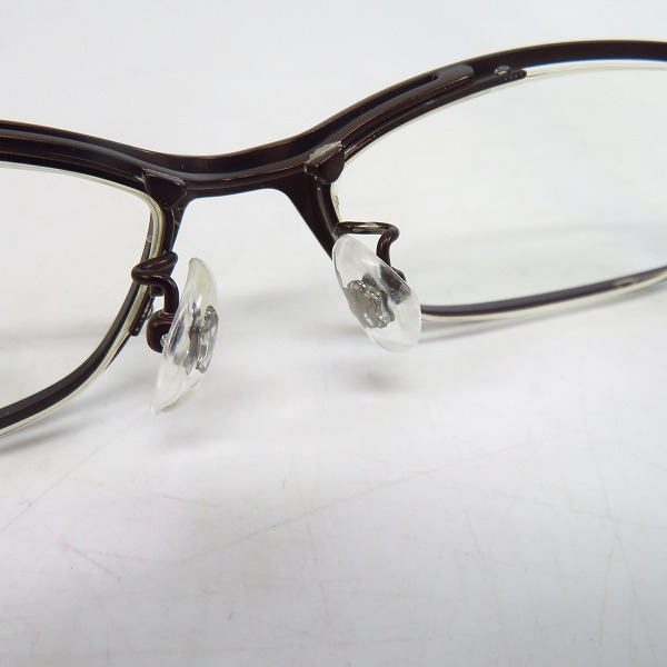 実際に弊社で買取させて頂いた999.9/フォーナインズ 度入り眼鏡/メガネフレーム フルリム S-821Tの画像 4枚目