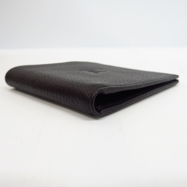 実際に弊社で買取させて頂いたBURBERRYS/バーバリーズ イタリア製 裏地チェック柄 レザー二つ折り財布の画像 3枚目