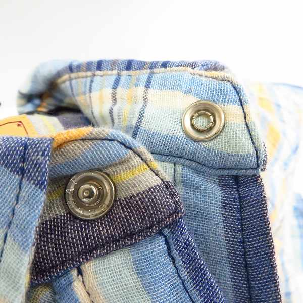 実際に弊社で買取させて頂いたMARBLES/マーブルズ チェック柄 デニム ウエスタン シャツ 長袖 M/2点セットの画像 3枚目