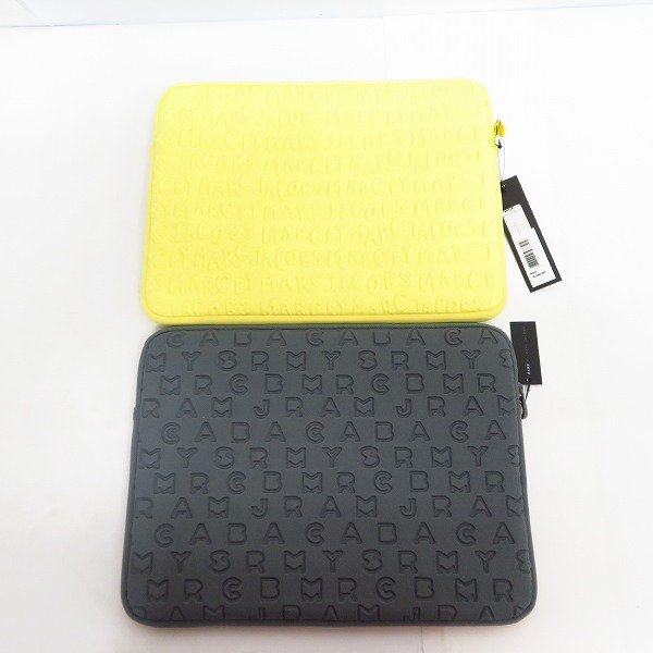 実際に弊社で買取させて頂いた【未使用】MARC BY MARC JACOBS/マークバイマークジェイコブス PC タブレットケース M0003461/M6PE022 2点セットの画像 1枚目