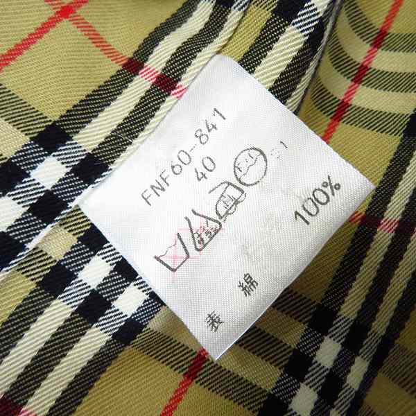 実際に弊社で買取させて頂いたBURBERRY BLUE LABEL/バーバリーブルーレーベル ステンカラーコート 40の画像 4枚目