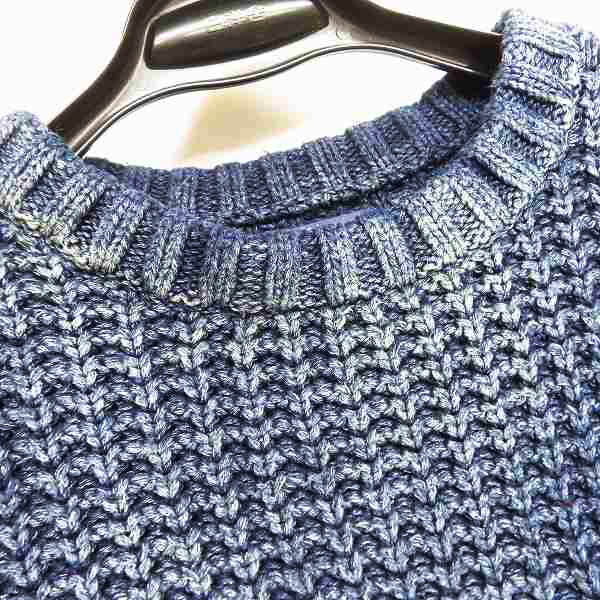 実際に弊社で買取させて頂いたBLUE BLUE/ブルーブルー ハリウッドランチマーケット インディゴ 長袖 ニット/セーター/2の画像 4枚目