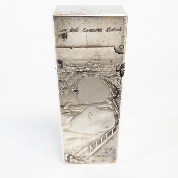 実際に弊社で買取させて頂いたdunhill/ダンヒル SV958製 グレート ゴルフコース デザイン ローラー ガスライターの画像 1枚目