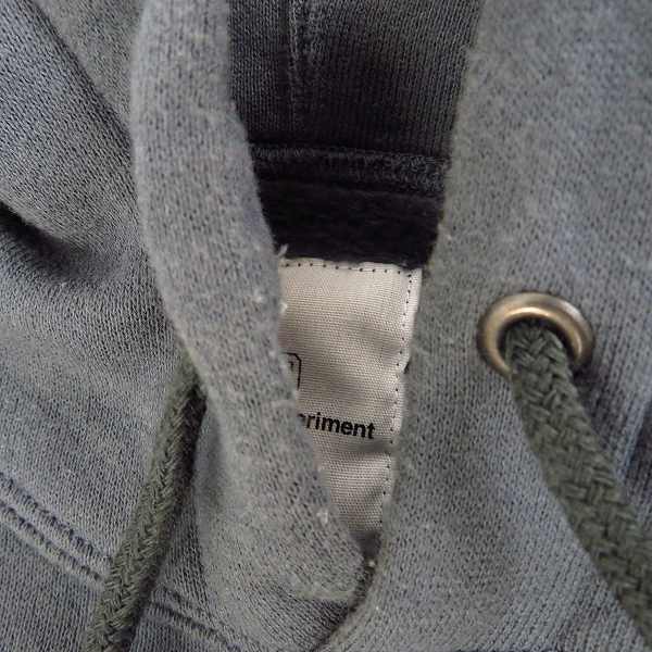 実際に弊社で買取させて頂いたuniform experiment/ユニフォームエクスペリメント 20SS  BAGGAGE TAG HOODIE パーカー UE-200022/2の画像 5枚目