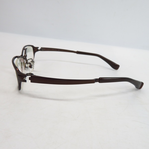 実際に弊社で買取させて頂いた999.9/フォーナインズ 度入り眼鏡/メガネフレーム フルリム S-821Tの画像 2枚目