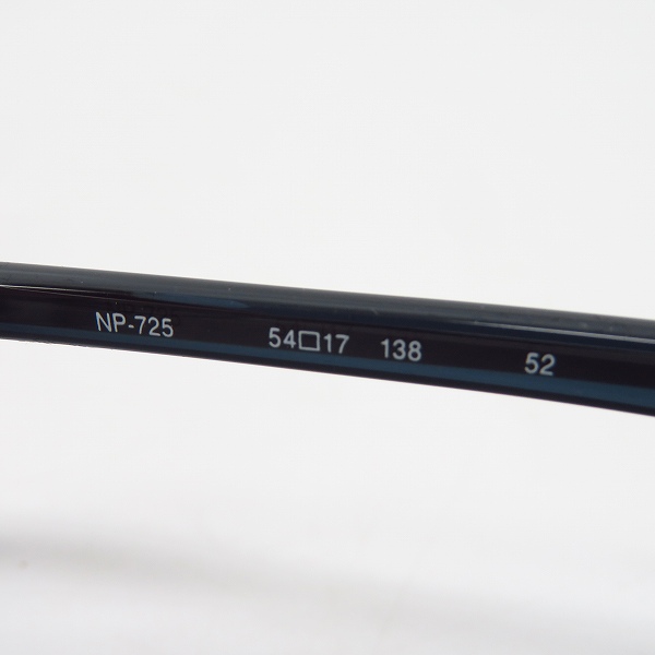 実際に弊社で買取させて頂いた999.9/フォーナインズ フルリム メガネフレーム/アイウェア NP-725の画像 4枚目