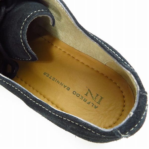 実際に弊社で買取させて頂いたalfredoBANNISTER IN/アルフレッドバニスターイン レースアップ プレーントゥ レザーシューズ ブラック/黒 Size：41の画像 4枚目